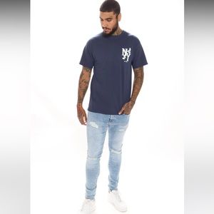 Navy Blue NY Graphic Shirt
